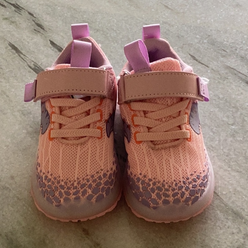 Kids Pink Dinosaur light up Sneakers SAKSO